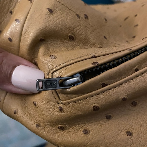 YBS Soft Leather Jacket &  Pencil Skirt Set - Picture 12 of 15